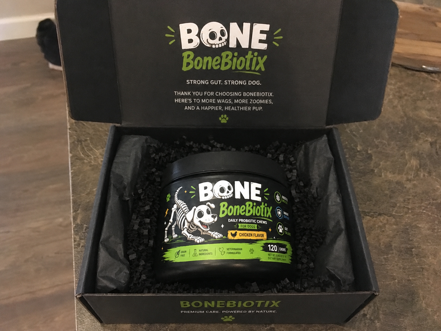 BoneBiotix product unboxing