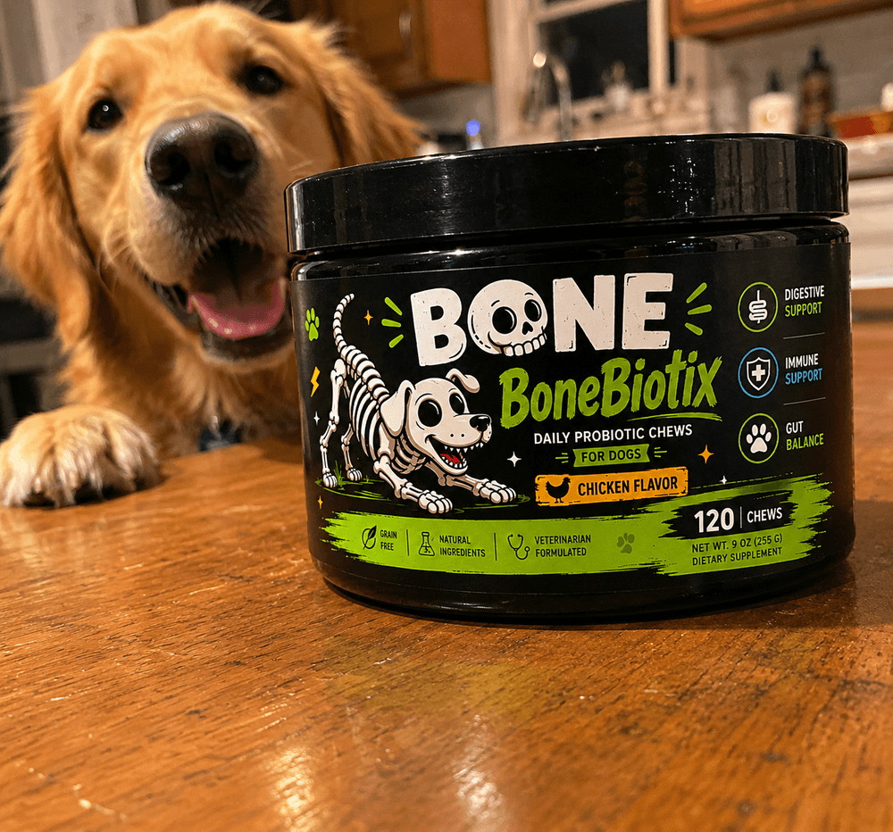 Golden Retriever with BoneBiotix